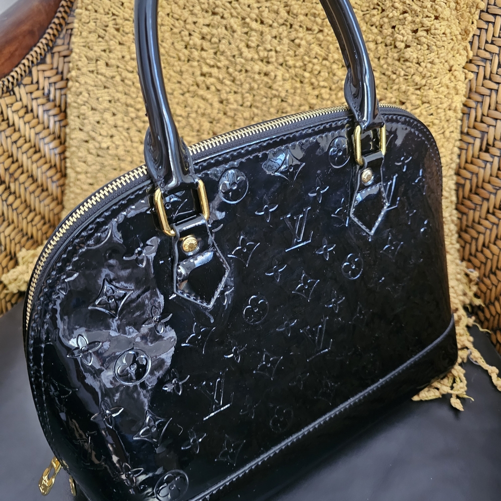 Louis Vuitton Black Patent Leather Satchel - Picture 7 of 12